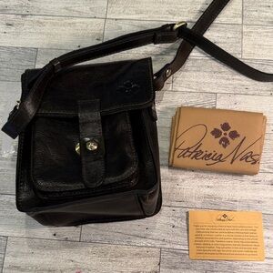 Patricia Nash Brown Leather Messenger Crossbody